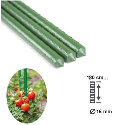 Oporná tyč na rastliny 180 cm ø 16 mm zelená