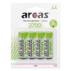 Batérie Arcas Akku Ni-MH HR6 AA 2700mAh 4 ks