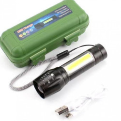 LED baterka (3,5 cm) s bočným svetlom USB vypnutým
