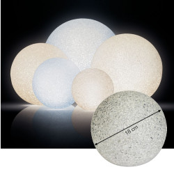 LED sveteľná Gula 18 cm - teplá biela - 4 funkcie