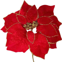 Kvet Poinssetia,červená 35cm