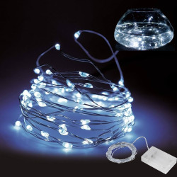 LED - svetelný drôt 50 LED- studená biela