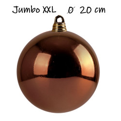 Vianočná Guľa Jumbo xxl ø 20 cm - hnedá