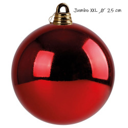 Vianočná Guľa Jumbo xxl ø 25 cm - červená