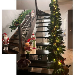 Girlanda na vianočný stromček 2,7 m HQ so svetielkami Ruhhy 22325