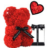 Medveď s ruží 25 cm - Darčekové balenie