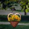 LED Kvetináč - Solárne závesné svetelné srdce