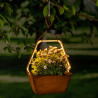 LED Kvetináč - Solárne závesné svetelné Truhlík
