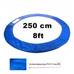 Kryt pružín na trampolínu 244 cm - modrý