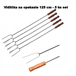 Vidličky na opekanie 125 cm - 5 ks set