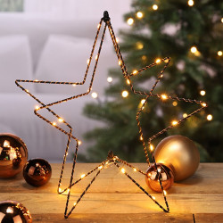 LED drôtený vianočná Hviezda