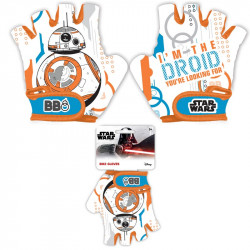 Detské cyklistické rukavice STAR WARS BB8