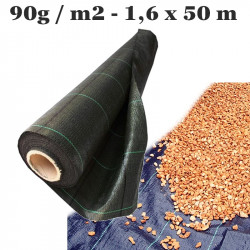 Tkaná Textília čierna 90g / 1,6x50 m