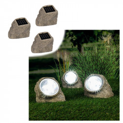 LED solárne kamene 3 ks - set